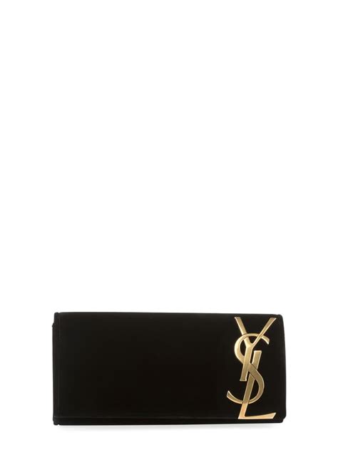 smoking clutch ysl|Saint Laurent Monogram Small Flap Velvet Smoking Clutch Bag.